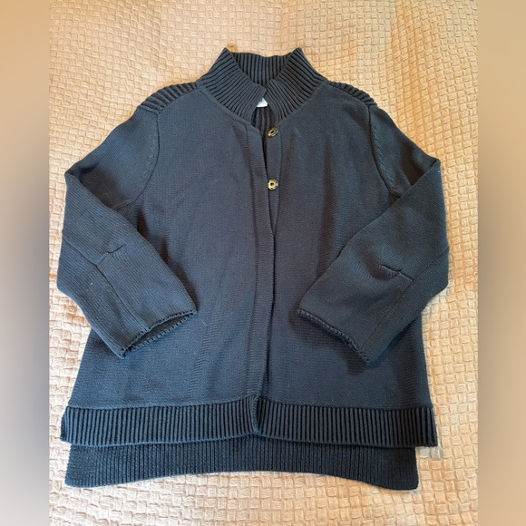 CAbi Pursuit Cardigan Sweater Navy Blue Women’s Size Medium - Picture 2 of 6